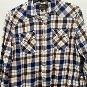 Lucky Brand Cowboy Snap Flannel